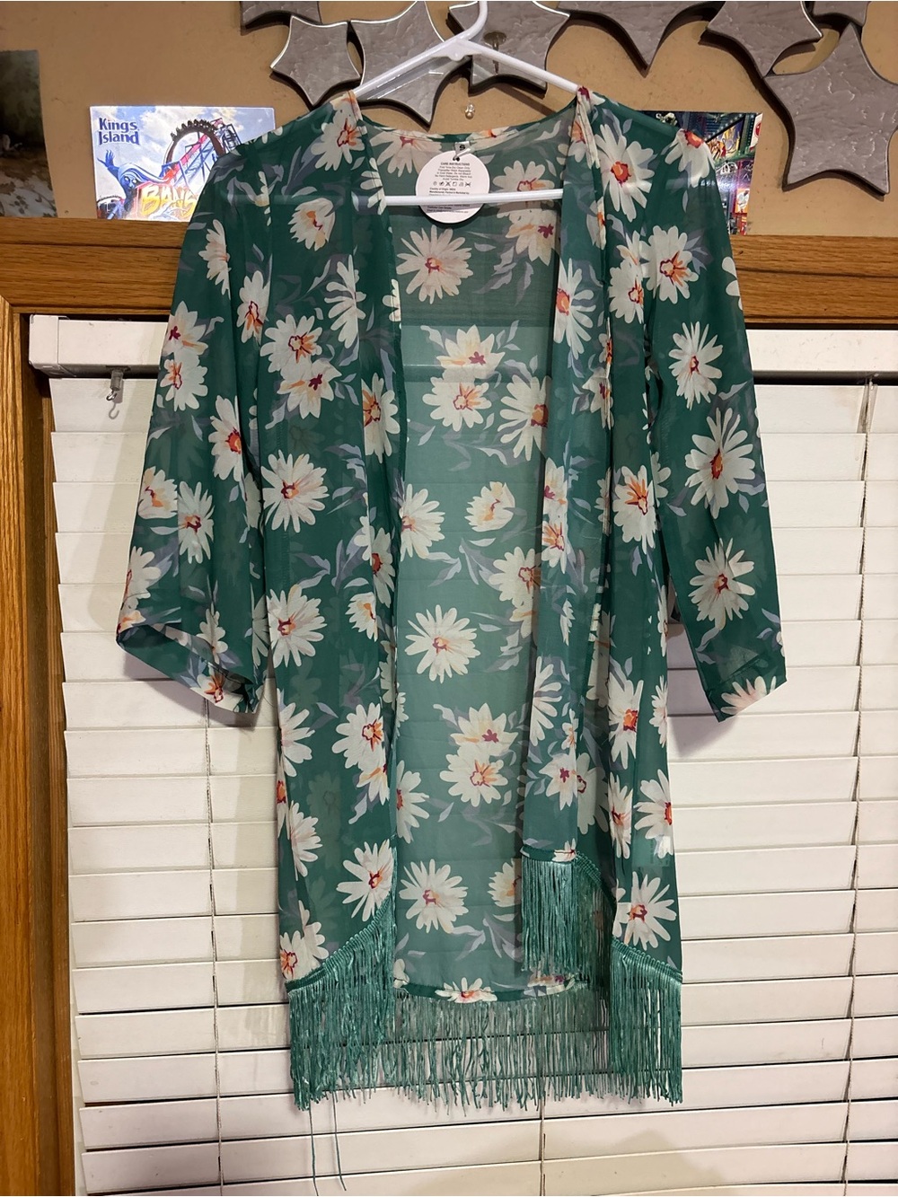 NWT StylFRSH Floral Kimono Cover Up